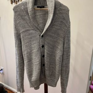 Banana Republic 100% Cotton Gray Knit Classic Soft Cardigan M.